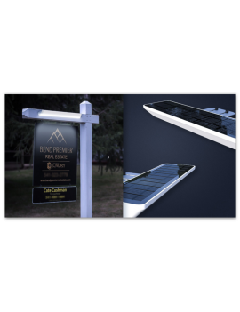 Two Solar Signboard lights 28cm each.  Ideal for Real Estate Signs
