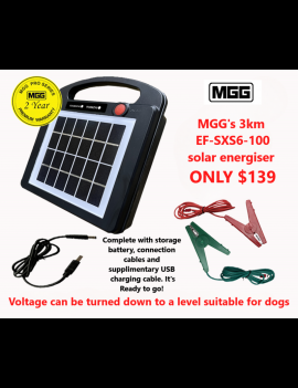 solar electric fence energiser 3km with variable output #966