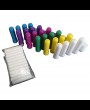 24 BPA-free Aromatherapy blank nasal inhaler sticks. 6 colours. 4 of each #771