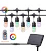 15 Metres of R/C, multi coloured solar powered party/festoon lights